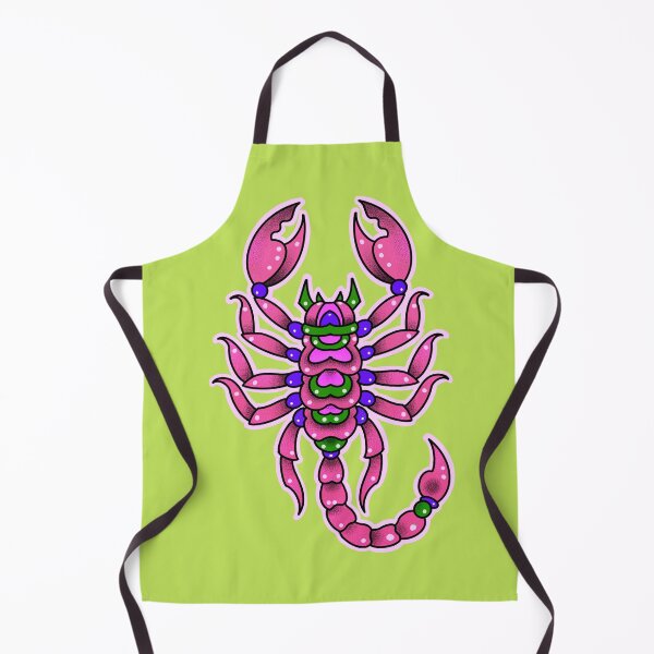 Item preview, Pink scorpion tattoo, neotraditional style designed and sold by weilertsen.