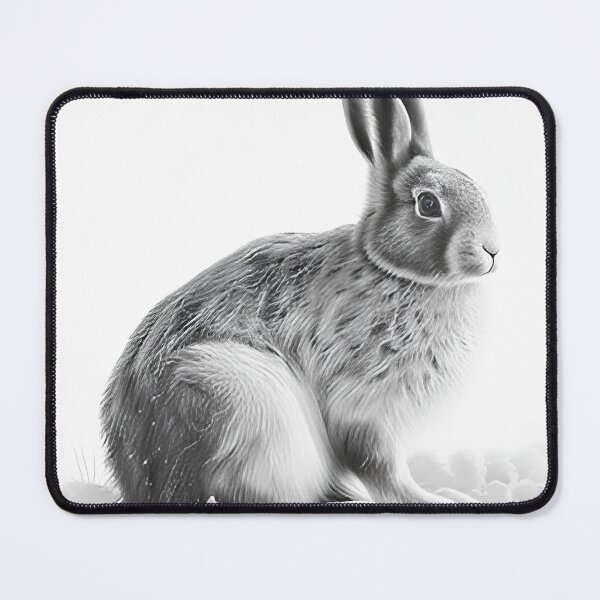 Item preview, Snow Rabbit Black and White designed and sold by Pencil-Art.