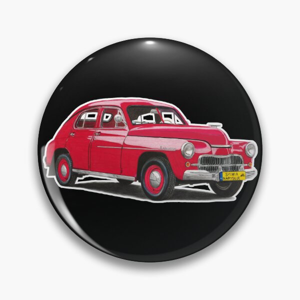 Artikelvorschau, Klassisches polnisches Auto (Warszawa) entworfen und verkauft von SylwiaCarArt.