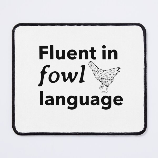 Item preview, VetMed_Fluent in fowl languge designed and sold by ShopVetMed.