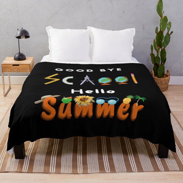 Item preview, Good Bye School Hello Summer - Funny and cute T-Shirts Quotes designed and sold by Designspot2020.