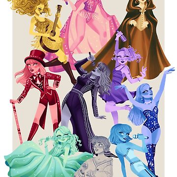Artwork thumbnail, ALL ERAS (Colorful version) by Mariana Avila