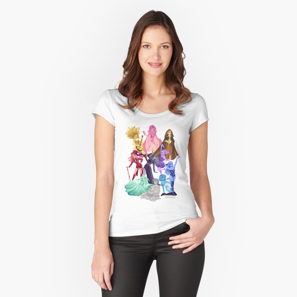Item preview, Fitted Scoop T-Shirt designed and sold by marianaavilal.