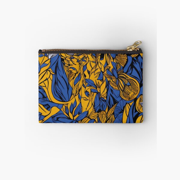 Item preview, tecido azul e amarelo afro designed and sold by GirlaineSQ.