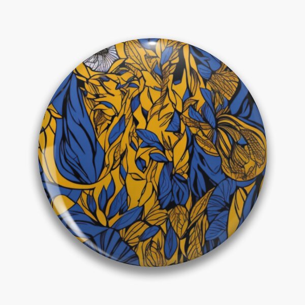 Item preview, tecido azul e amarelo afro designed and sold by GirlaineSQ.