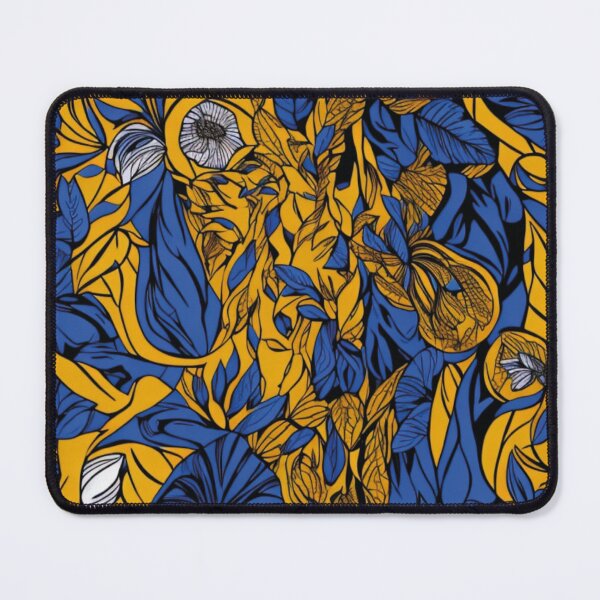 Item preview, tecido azul e amarelo afro designed and sold by GirlaineSQ.