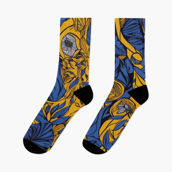 Item preview, tecido azul e amarelo afro designed and sold by GirlaineSQ.