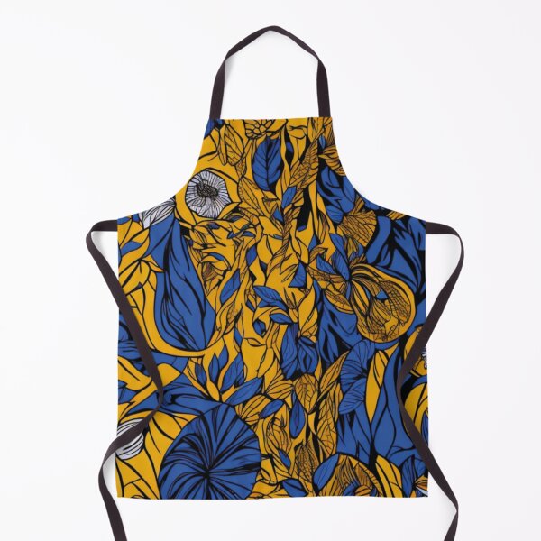 Item preview, tecido azul e amarelo afro designed and sold by GirlaineSQ.