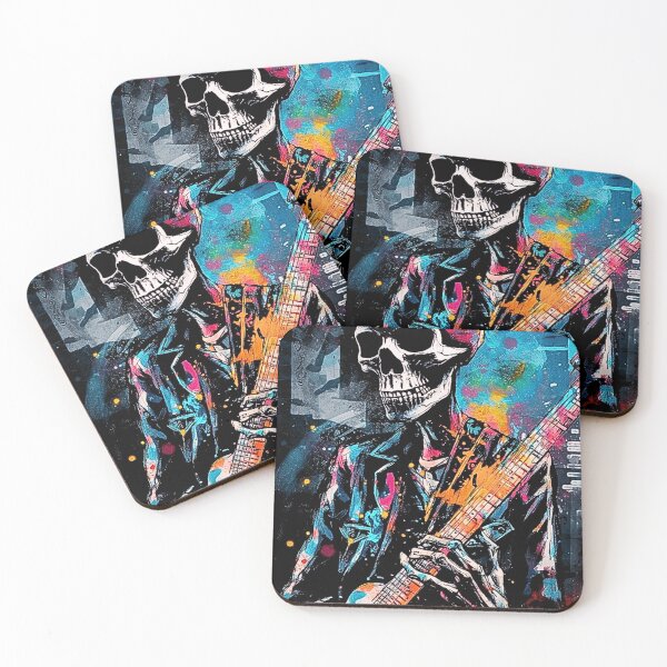 Item preview, Watercolor Musical Skeleton Art Design in Streetwear Style V.12 designed and sold by Pexelpanoramas.