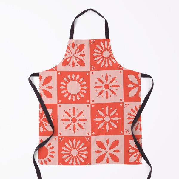 Item preview, Portuguese tiles in red and pink designed and sold by BlueLela.