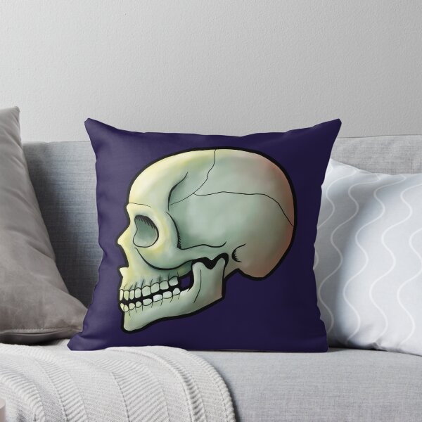 Item preview, Skull illustration dark blue background  designed and sold by IJStanding.