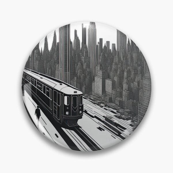 Item preview, New York subway - NYC Subway Black and white designed and sold by MayaDelaye.