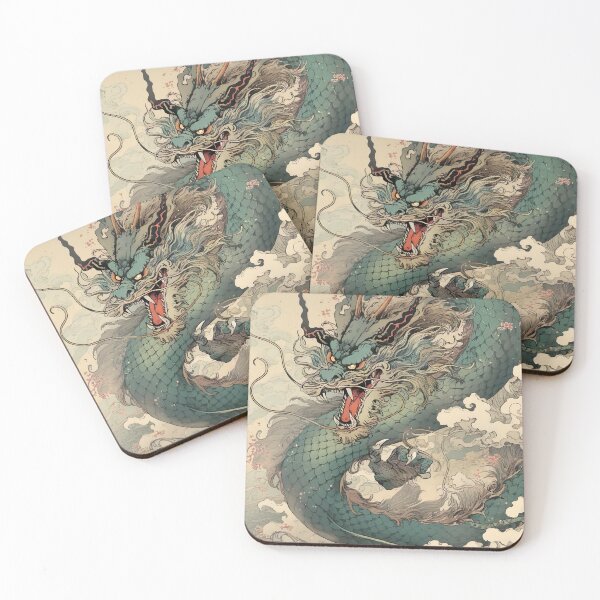 Item preview, Fierce Blue Dragon designed and sold by GingerSilkShop.