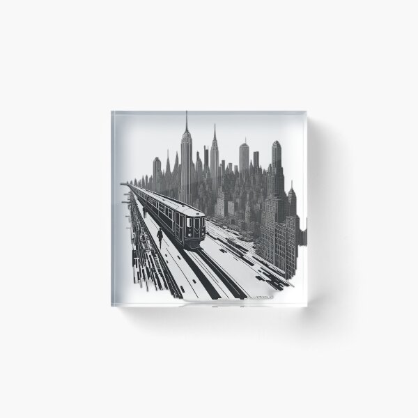 Item preview, New York subway - NYC Subway Black and white designed and sold by MayaDelaye.