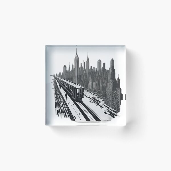Item preview, New York subway - NYC Subway Black and white designed and sold by MayaDelaye.