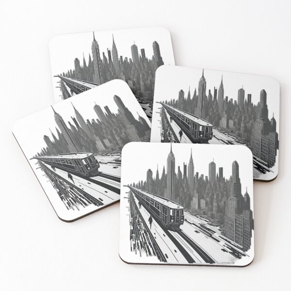 Item preview, New York subway - NYC Subway Black and white designed and sold by MayaDelaye.