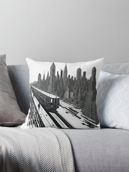 Item preview, New York subway - NYC Subway Black and white designed and sold by MayaDelaye.