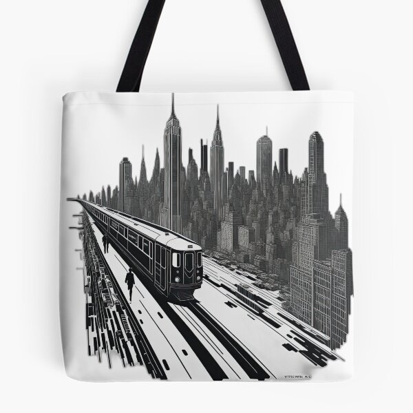 Item preview, New York subway - NYC Subway Black and white designed and sold by MayaDelaye.