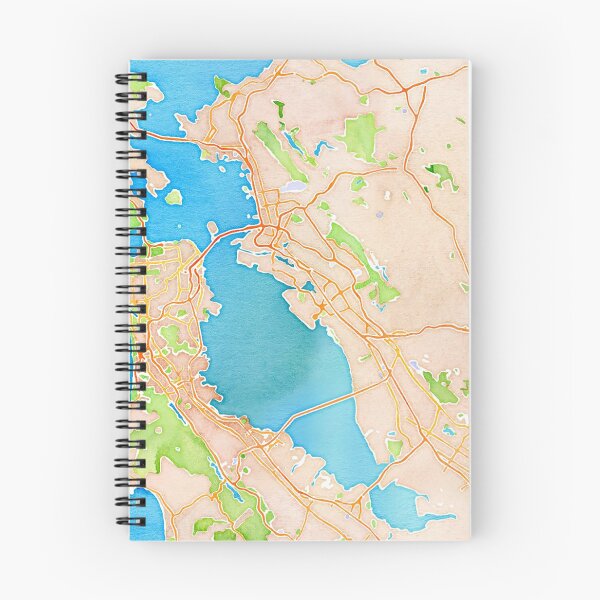 Item preview, Watercolor Map, Bay Area, CA designed and sold by K. Flo Razowsky.