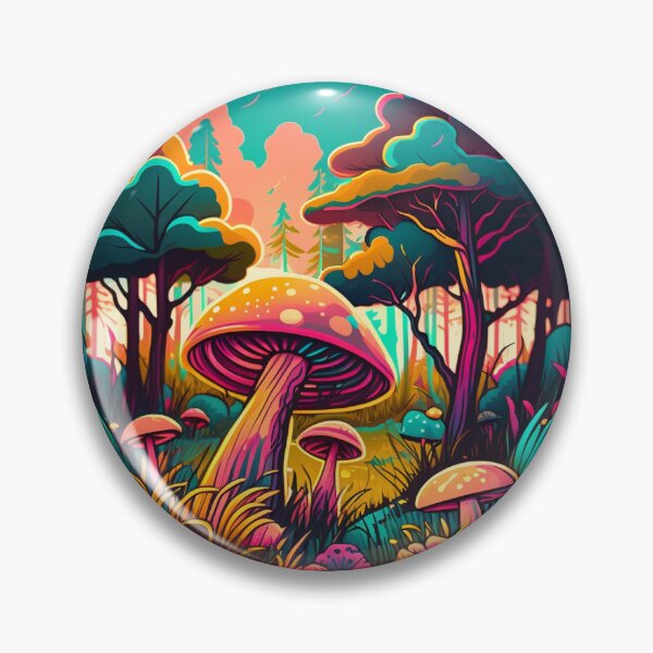 Item preview, Mushroom Forest Sticker designed and sold by VastArrey.