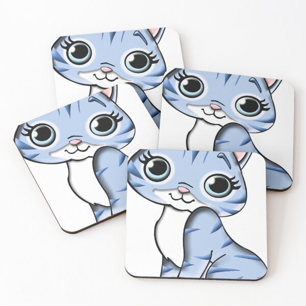 Item preview,  Cat Feline Pet Blue Cartoon designed and sold by GLORY-LIFE.