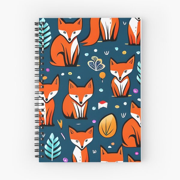 Item preview, Sitting Fox and Tiny Circles Pattern designed and sold by Mary Tighe.