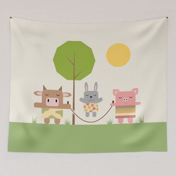 Item preview, Farm animals jumping rope designed and sold by cute-tees.