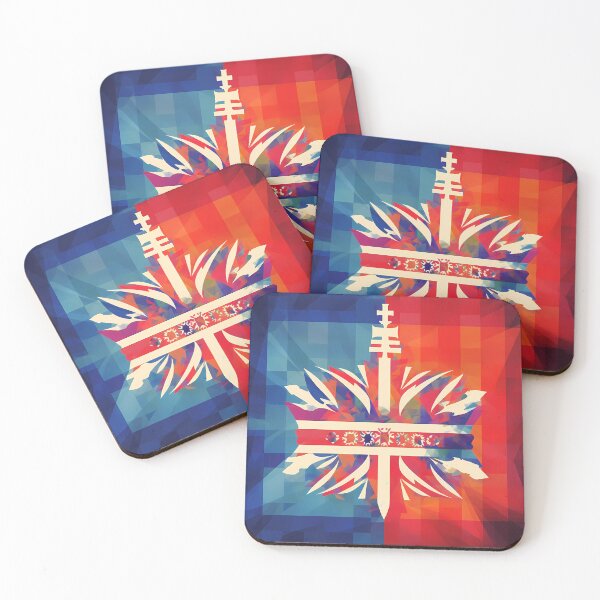 Item preview, Minimalist Colourful British Crown designed and sold by landletsy.