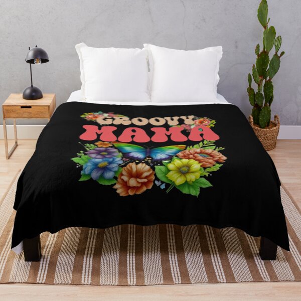 Item preview, Mama Groovy Floral, Groovy Mama designed and sold by orangeblue21.