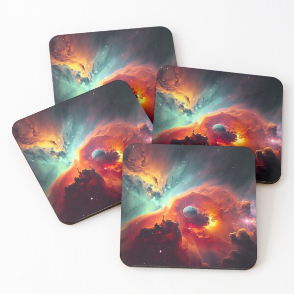 Item preview, Realistic Lone Planet in Nebula designed and sold by ConnerCreations.