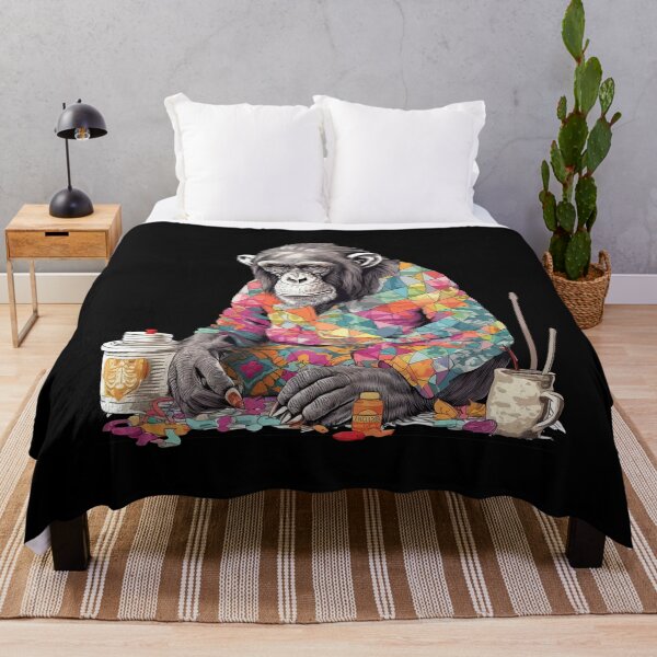 Artikelvorschau, Chimpanzee Artisanal Stitchery: Crafting Quilts entworfen und verkauft von DooodleGod.