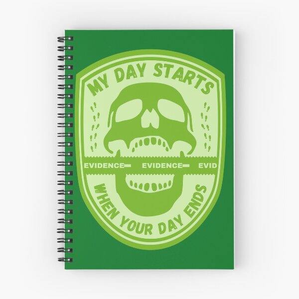 Item preview, My Day Starts When Your Day Ends Forensic Sticker designed and sold by SceneOfTheCrime.