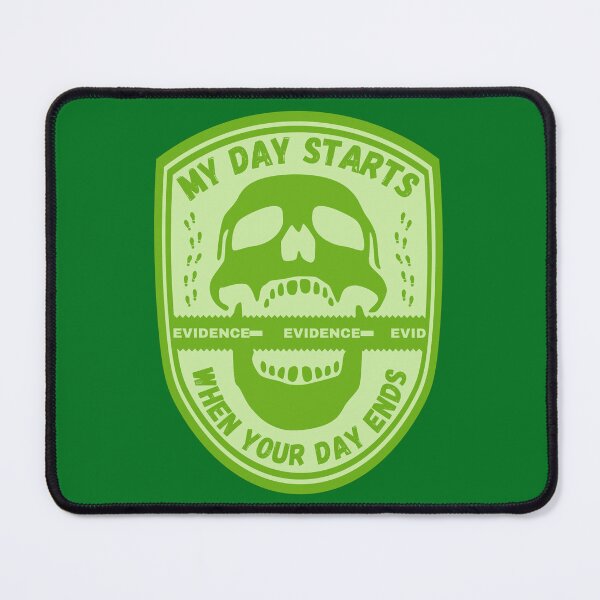Item preview, My Day Starts When Your Day Ends Forensic Sticker designed and sold by SceneOfTheCrime.