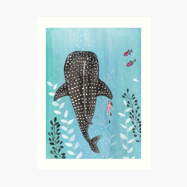 Whale shark! Art Print