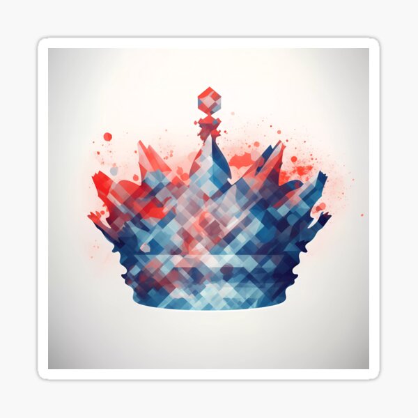 Item preview, Geometric British Crown: Splash designed and sold by landletsy.