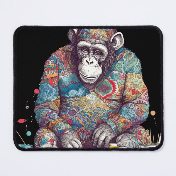 Item preview, Chimpanzee's Meticulous Handcrafted Quilt designed and sold by DooodleGod.