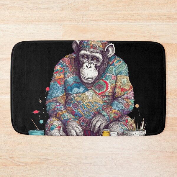 Item preview, Chimpanzee's Meticulous Handcrafted Quilt designed and sold by DooodleGod.