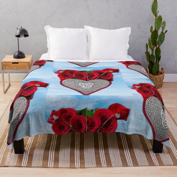 Item preview, Silver heart in red live roses gift from the heart designed and sold by JaroDesign2023.