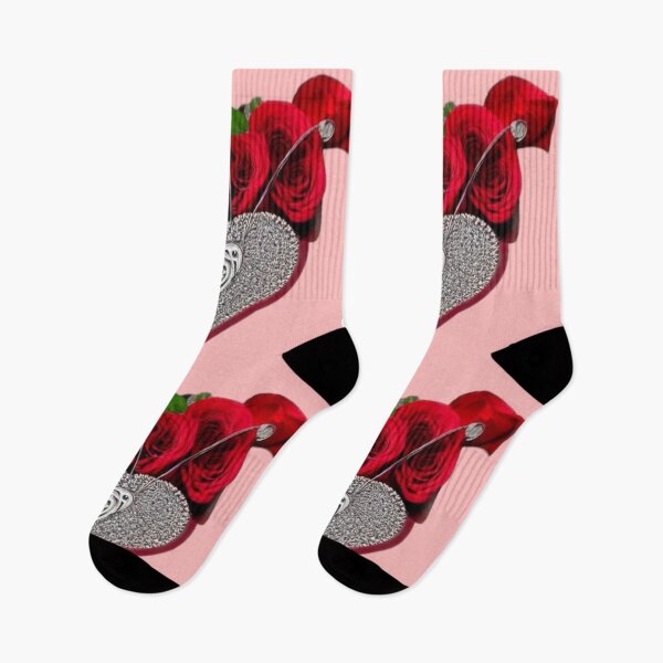 Item preview, Silver heart in red live roses gift from the heart  designed and sold by JaroDesign2023.