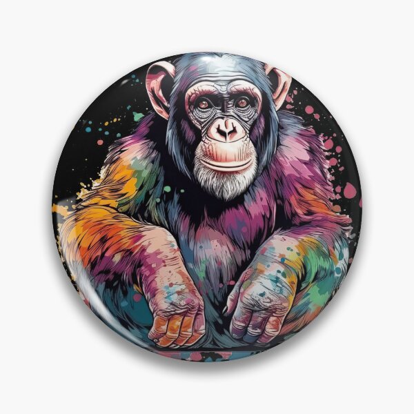 Item preview, Unlock Academic Fun with Hilarious Primate Brooch designed and sold by DooodleGod.