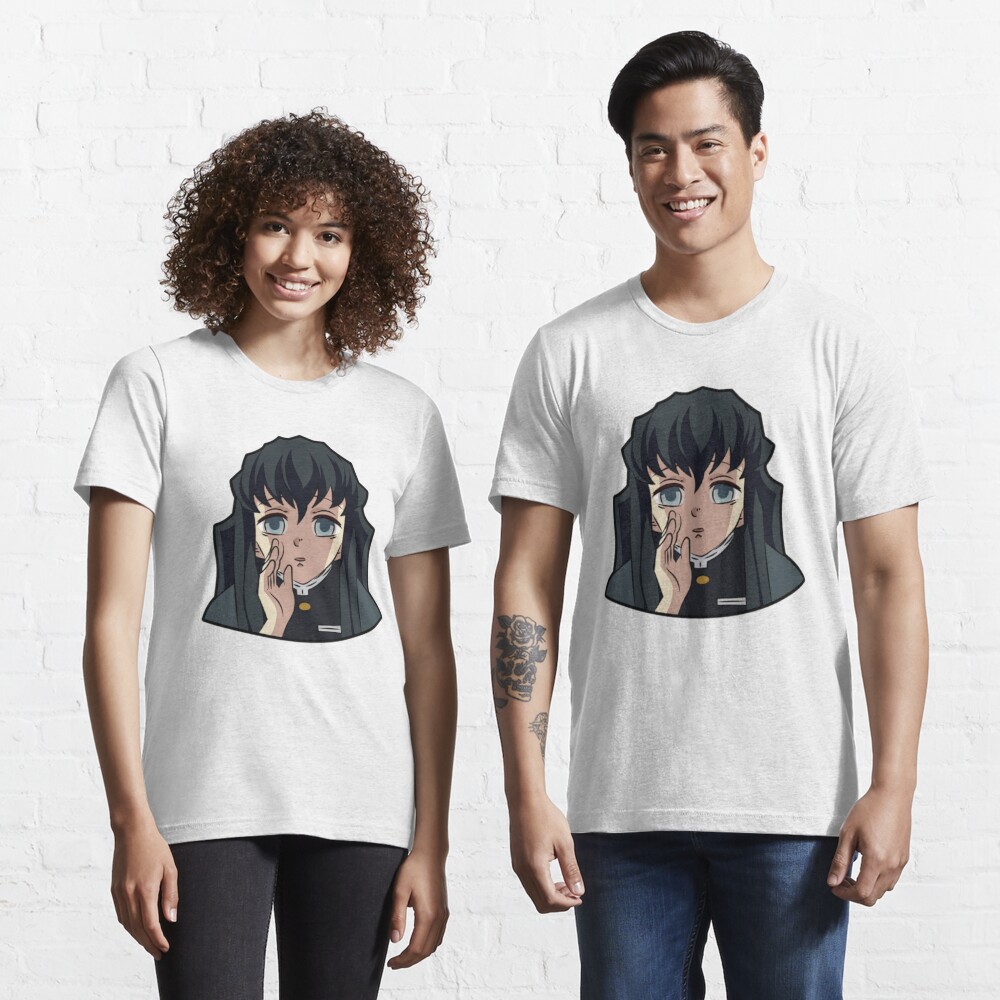 Demon Slayer: Kimetsu no Yaiba Bottle T-Shirt L Pattern Muichiro