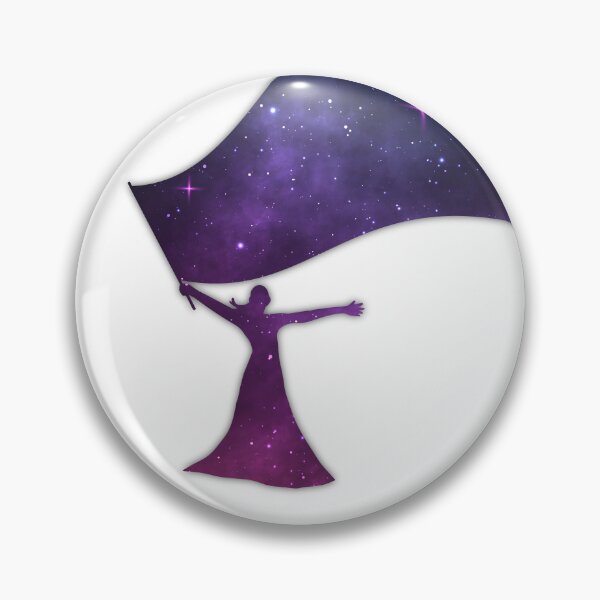 Item preview, Color Guard Waving Flag, Space Sticker designed and sold by Michael Bohna.