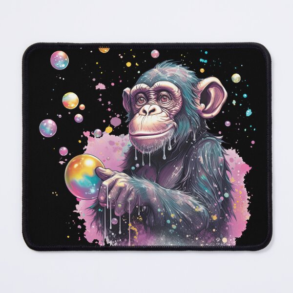 Item preview, Blissful Chimp Bubbles: Illuminating Delight designed and sold by DooodleGod.