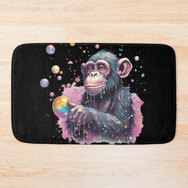 Item preview, Blissful Chimp Bubbles: Illuminating Delight designed and sold by DooodleGod.