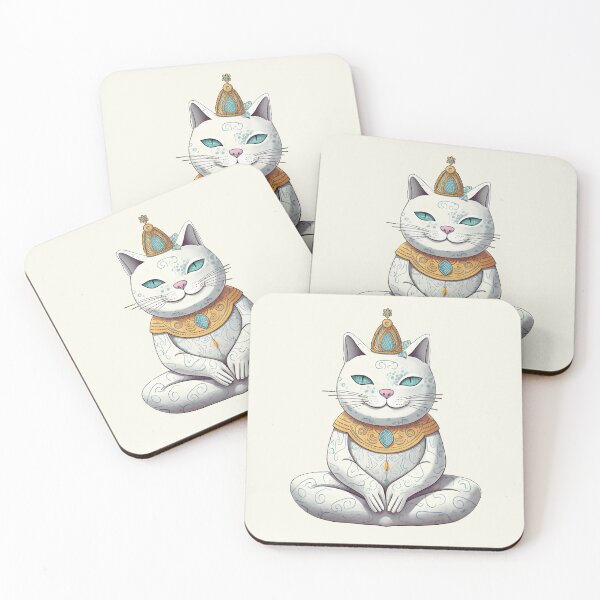 Item preview, Queen Catwoman sitting in zazen designed and sold by ZenHorn.