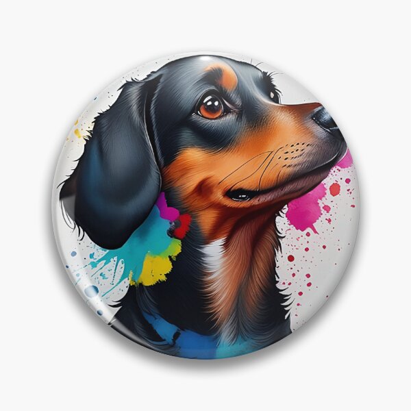 Item preview, Perro salchicha colorido designed and sold by Fallfoxius.