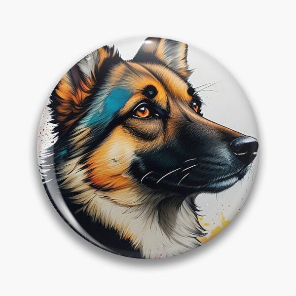 Item preview, Colorful German Shepherd Dog designed and sold by Fallfoxius.