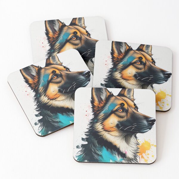 Item preview, Colorful German Shepherd Dog designed and sold by Fallfoxius.