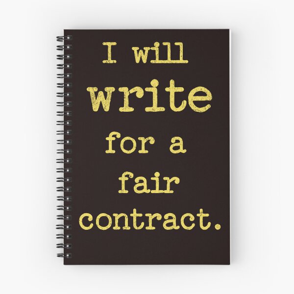 Item preview, I Will Write for a Fair Contract 2023 Writer's Strike designed and sold by The Masked Designer.