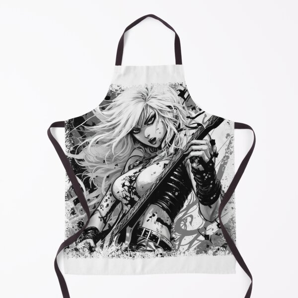 Item preview, ROCKER GIRL LEATHER SUIT SPLASH ELECTRIC GUITAR DESTROYER designed and sold by ogirdorgraphics.